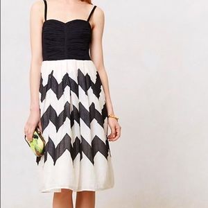 Anthropologie Leifnotes black and white dress XS